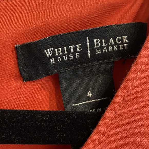White House | Black Market Criss Cross Fully Lined Sheath Dress |Size 4 - Picture 5 of 12